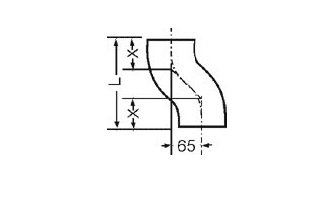 Чугунный уступ SML 65 мм