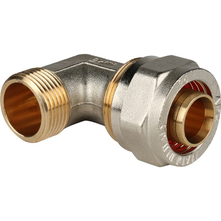 STOUT Угольник-переходник с наружной резьбой 3/4&quot;х26 для металлопластиковых труб винтовой SPM-0002-052630