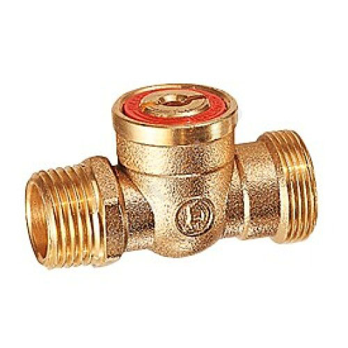 Кран шаровой латунь R612 Ду 15 НР полнопроходной под отвёртку Giacomini R612Y003 Ду 15 мм