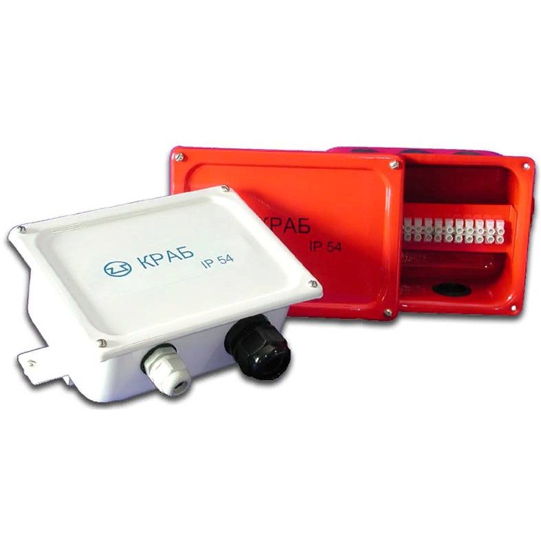 Коробка распределительная КРАБ- IP54 (полный комплект кабельных вводов) Спецавтоматика 11362 016-2688
