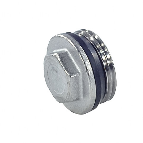 Пробка латунь 1 1/2" НР с герметичной прокладкой для коллектора R592D Giacomini R592DX007 040-1043