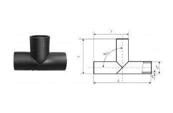 Тройник ПЭ сварной
