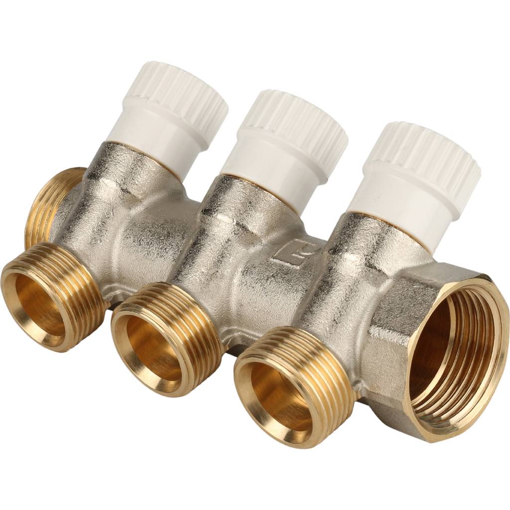 STOUT Коллектор распределительный 1", 3 отвода 3/4"ЕК SMB 6851 013403