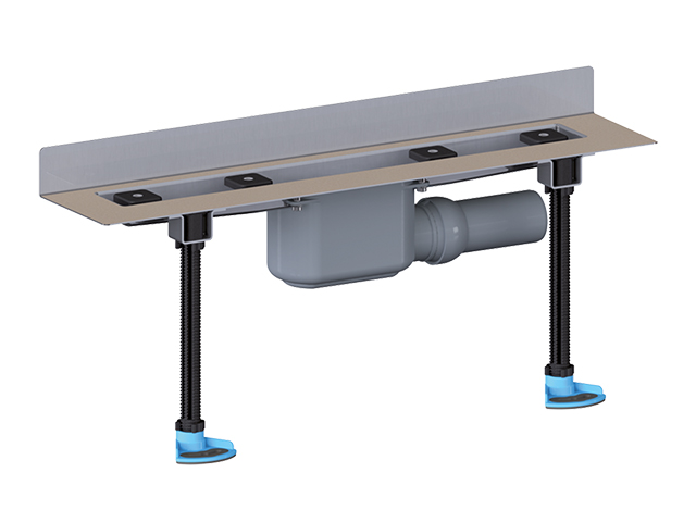 Угловой душевой лоток HL50W.0/90 Ду DN50 мм