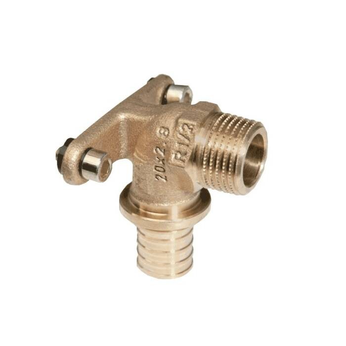 Водорозетка для PE-X бронза Дн 20х3/4" НР RAUTITAN RX+ Rehau 14563661001 Ду 20 мм