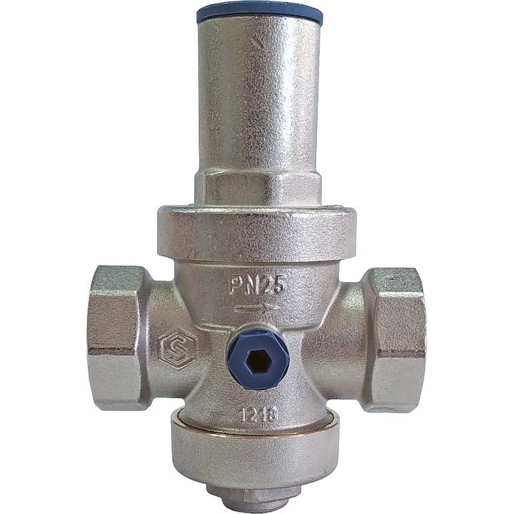 STOUT Редуктор давления PN25 вн/вн 1/2" с выходом под манометр SVS-1008-000015