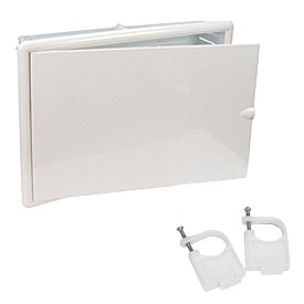 Шкаф коллекторный пластик R599 400х90х300мм Giacomini R599Y001 040-2882