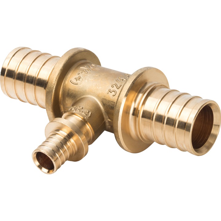 STOUT Тройник переходной 32x16x32 для труб из сшитого полиэтилена аксиальный SPX-0001-001622