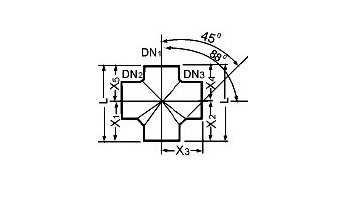 Чугунная крестовина одноплоскостная SML