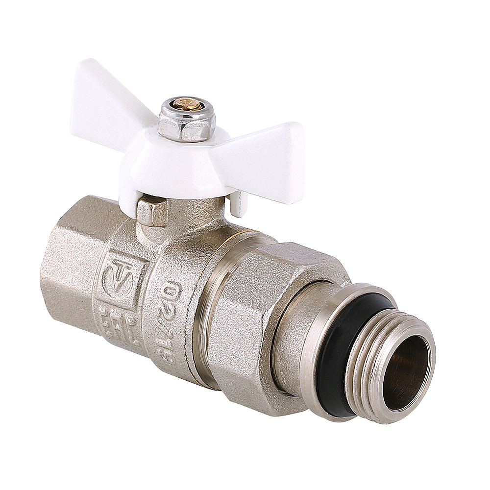 Кран шаровой VALTEC BASE с полусгоном и дополнительным уплотнением VT.227.NRW.05