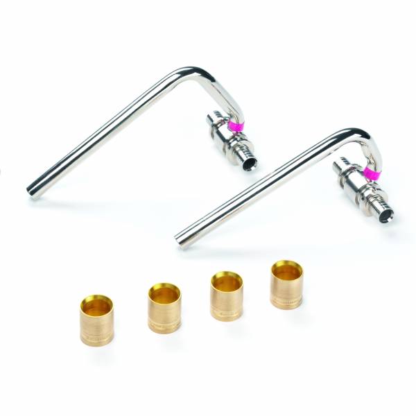 Комплект подключения к радиатору для PE-X Дн 16х12 С-образный с гильзами SL Rehau 11372381003 Ду 16 мм