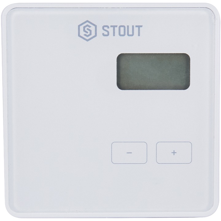 STOUT Проводной комнатный регулятор R-9b, белый STE-0101-029521