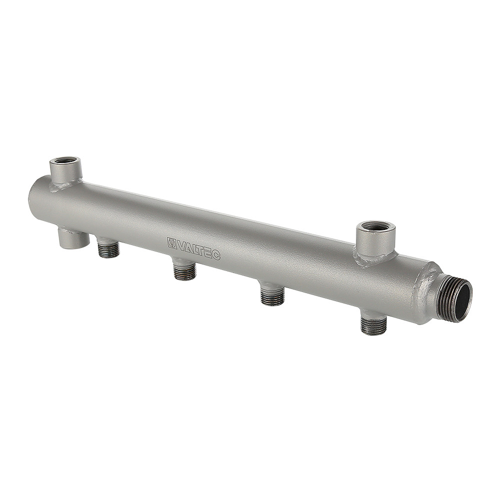 Коллектор из стали с межосевым расстоянием выходов 100 мм VALTEC VTc.510.BS.060402