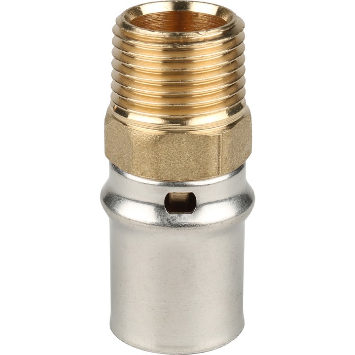 STOUT Переходник с наружной резьбой 1/2"х20 для металлопластиковых труб прессовой SPM-0002-102020