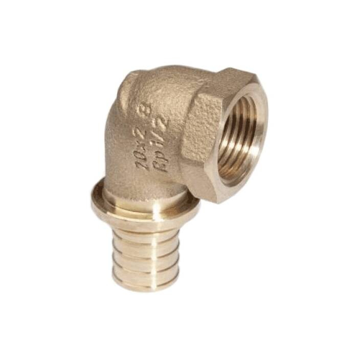 Угольник для PE-X бронза Дн 25х1" ВР RAUTITAN RX Rehau 13660981001 (12412551001) Ду 25 мм