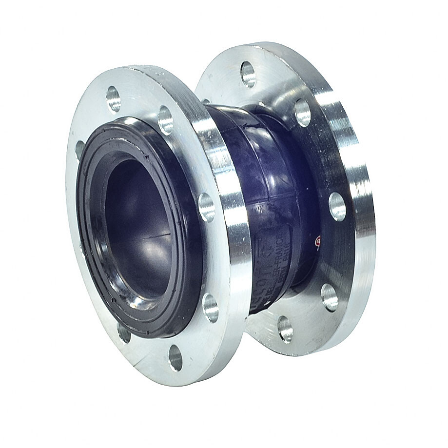 Компенсатор резиновый антивибрационный EPDM DI7240N Ду 500 Ру10 фл L=265мм Tecofi DI7240N-0500 сжатие/растяжение 25/16 мм 033-0814