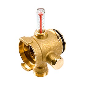 Элемент коллектора модульный латунь DN 32 байонетное соединение на 1 вых НР под адаптер с базой 18мм с расходомером R53MM Giacomini R53MMY006 040-2911