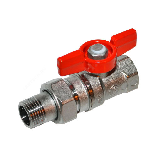 Кран шаровой латунь R259D Ду 20х25 Ру35 ВР/"американка" бабочка переходн Giacomini R259Y006 Ду 20х25 мм