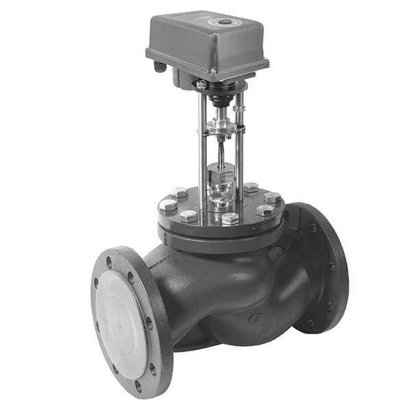 Клапан регулирующий проходной седельный НКСР c ЭИМ НЭП-135М DN150 PN16 WhiteNord Ду 150 мм мм