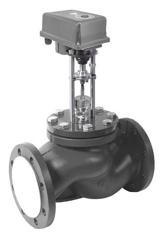 Клапан регулирующий проходной седельный НКСР с ЭИМ НЭП-125 DN150 PN16 WhiteNord Ду 150 мм мм