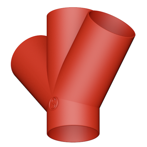 45° Крестовина S-SML DN 150х150х150 50004