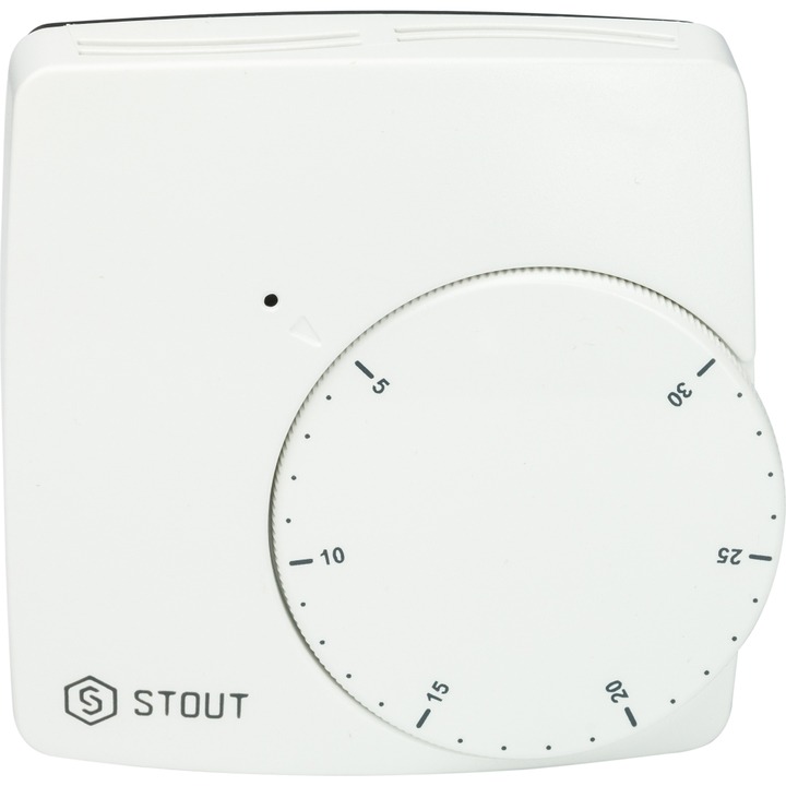 STOUT STE-0002 Проводной электронный термостат WFHT-BASIC со светодиодом STE-0002-000003