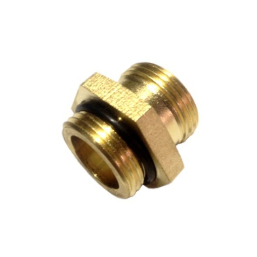 Штуцер проходной латунь 3/4"x3/4" под евроконус для коллектора Апогей 310015 128-0855