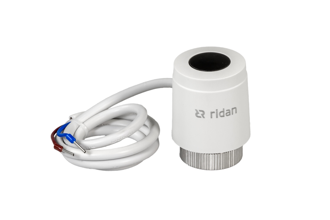 Ридан 082F1601R — Термоэлектрический привод TWA-QR, потребляемая мощность 2 Вт, класс зашиты IP41, совместимость AQT-R DN15-20