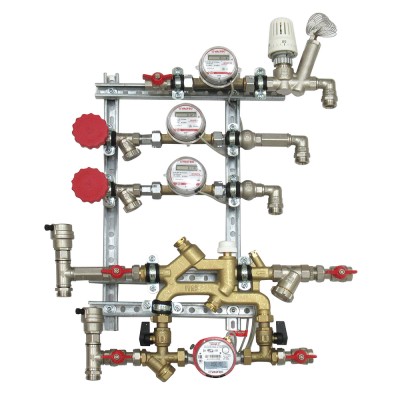 Квартирная станция для систем отопления и водоснабжения с рециркуляцией ГВС VALTEC