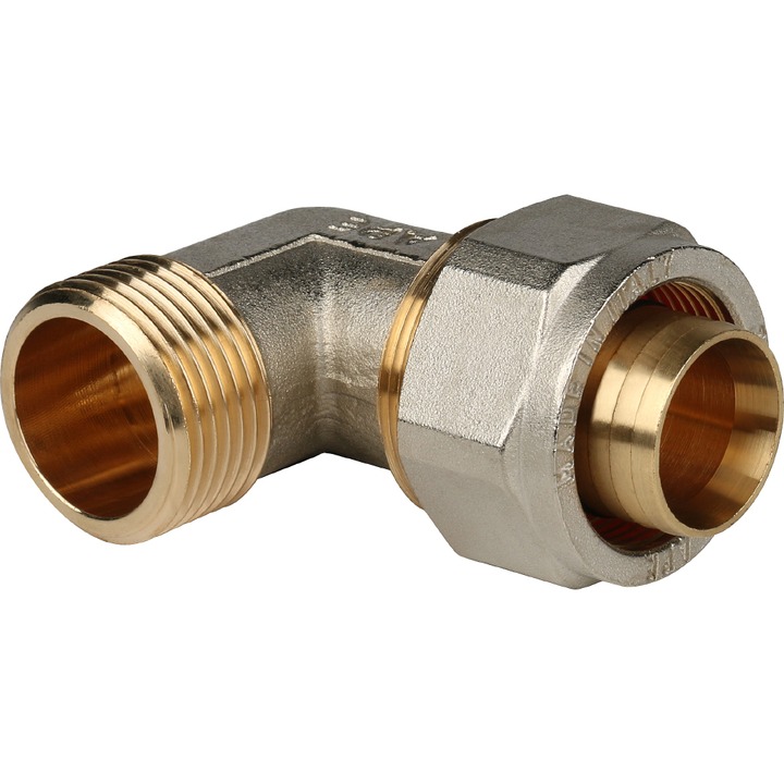 STOUT Угольник-переходник с наружной резьбой 1&quot;x32 для металлопластиковых труб винтовой SPM-0002-053230