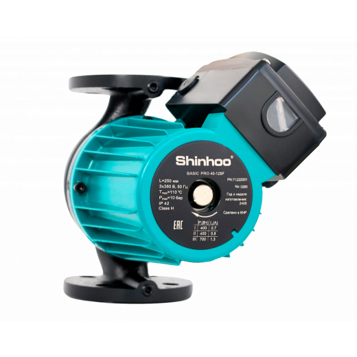 Насос циркуляционный с мокрым ротором BASIC PRO 50-20F PN10 1х230В/50 Гц Shinhoo 71241009 215-4117