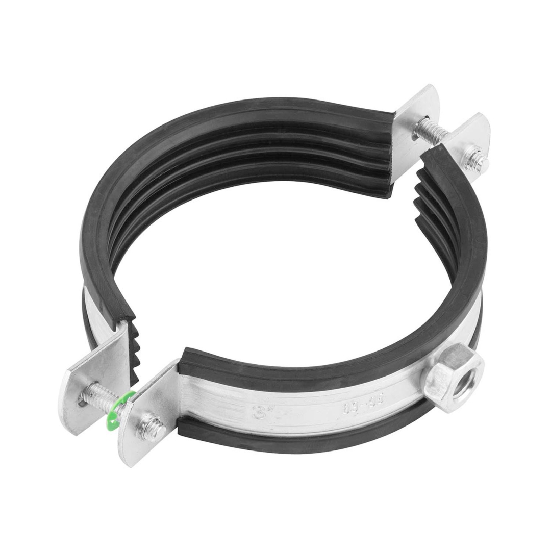 Хомут крепежный сталь оц Дн 47-52 (1 1/2") М8 в/к шпилька-шуруп, дюбель RTP (РосТурПласт) 29195 013-2926