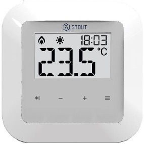 STOUT Проводной комнатный регулятор RI-1 с RS-связью STE-0101-029231