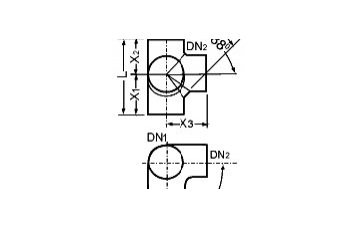 Чугунная крестовина двухплоскостная SML