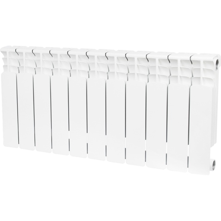 STOUT Space 500 11 секций радиатор биметаллический боковое подключение RAL9016 SHT-0001-003015