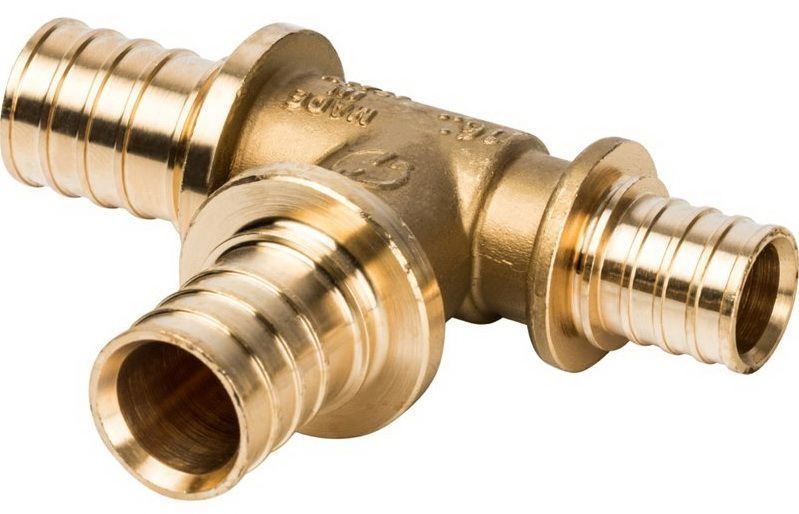 Тройник переходной для PE-X бронза Дн 25х16х20 RAUTITAN PLATINUM RX Rehau 13777431001 Ду 25 мм