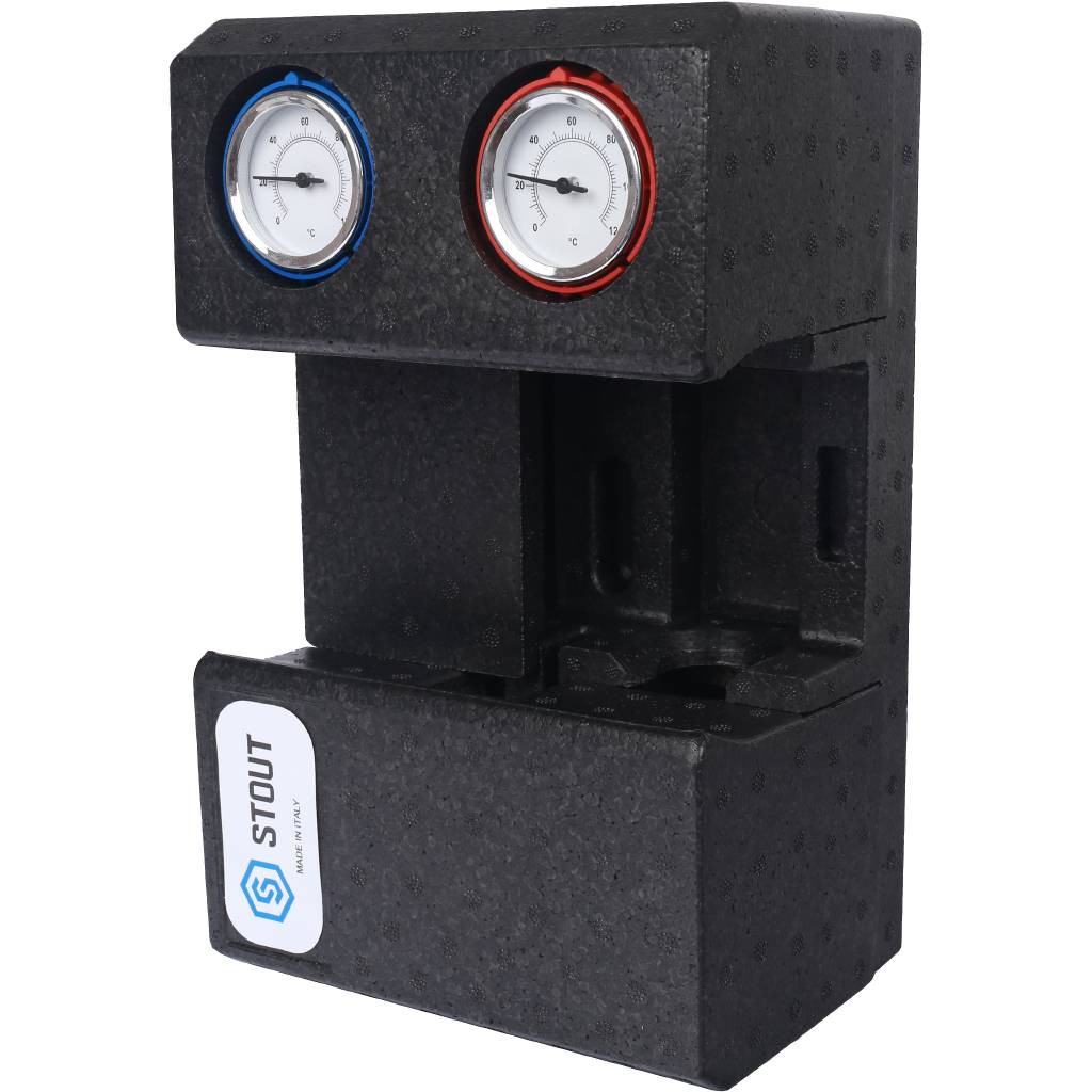 STOUT SDG-0002 Насосная группа с термостатическим смесительным клапаном 3/4" без насоса SDG-0002-002001
