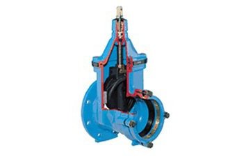 Задвижка E2, sistem 2000, фланец - раструб Ду 50 - 300 мм