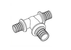 Тройник RAUTITAN МX с увеличенным боковым проходом