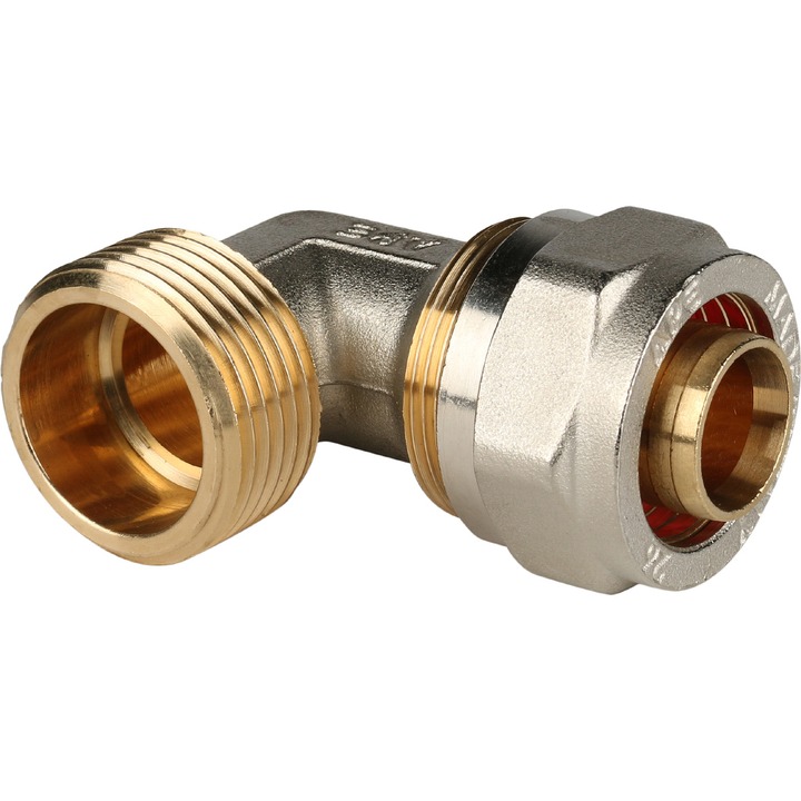 STOUT Угольник-переходник с наружной резьбой 1&quot;x26 для металлопластиковых труб винтовой SPM-0002-052630