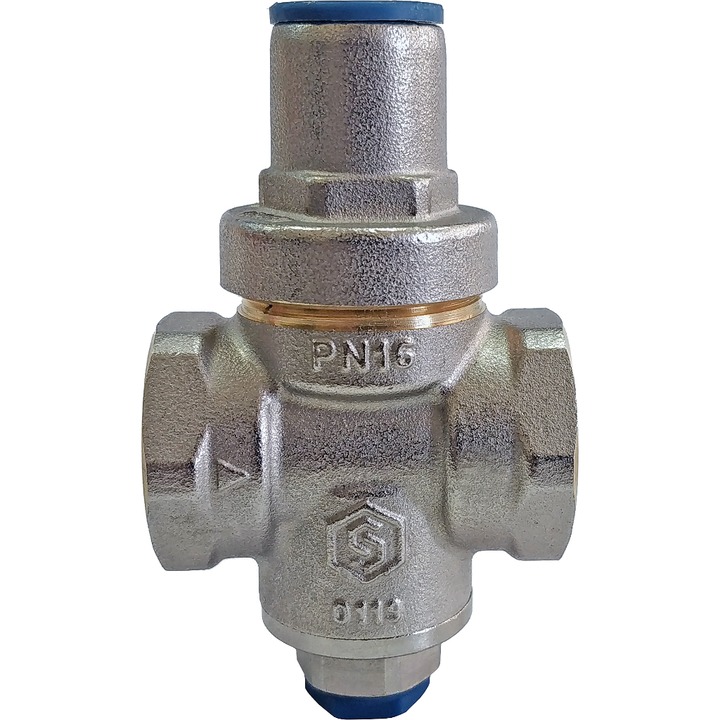 STOUT Редуктор давления PN16 вн/вн 1/2" с выходом под манометр SVS-1010-000015