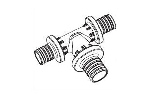 Тройник RAUTITAN PX с увеличенным боковым проходом