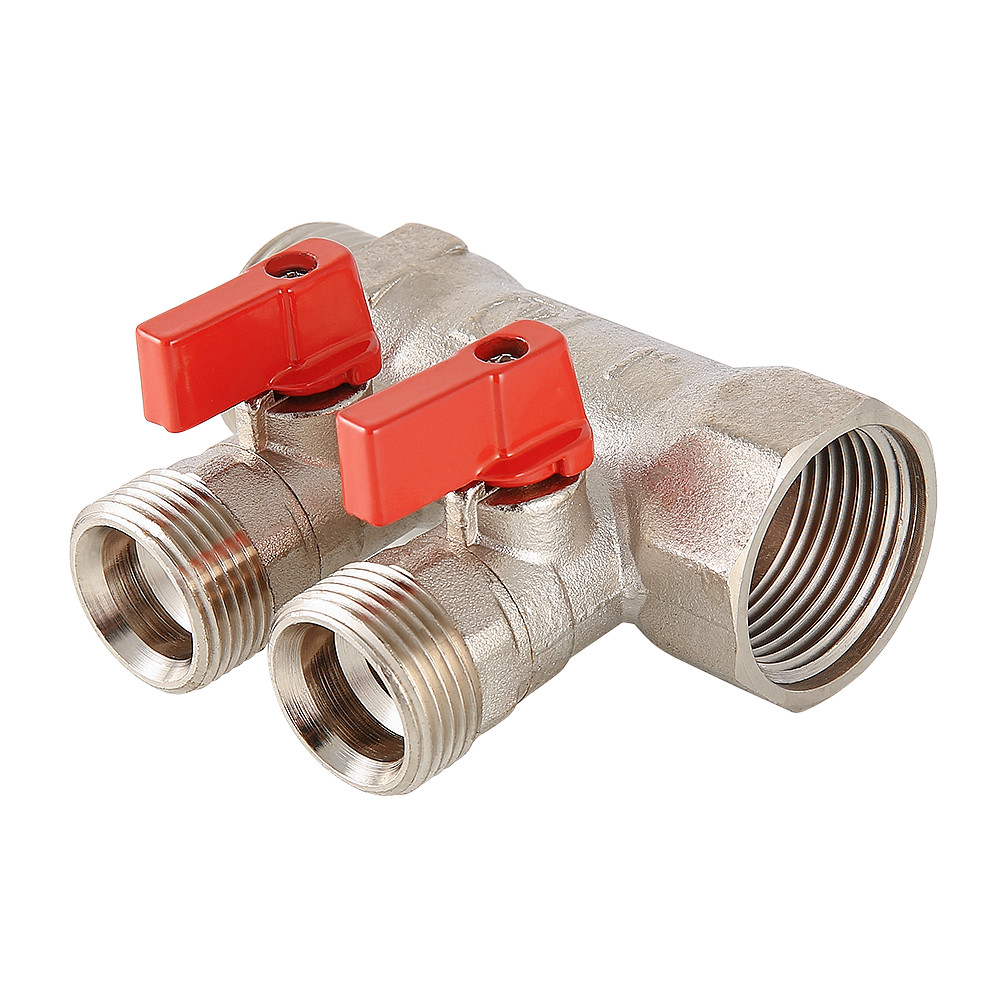 Коллектор с отсекающими кранами, под «евроконус» VALTEC VTc.580.NE.0603