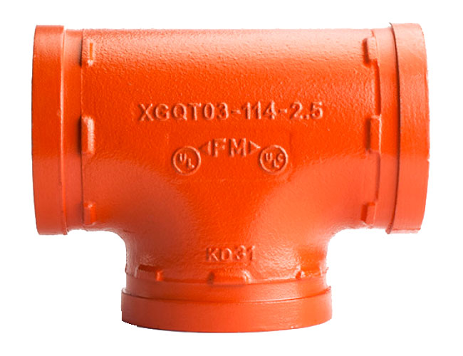 Тройник равносторонний под муфту грувлок XGQT03 Ду100 (Дн108) LEDE 016-1384 Ду Ду100 (Дн108) мм