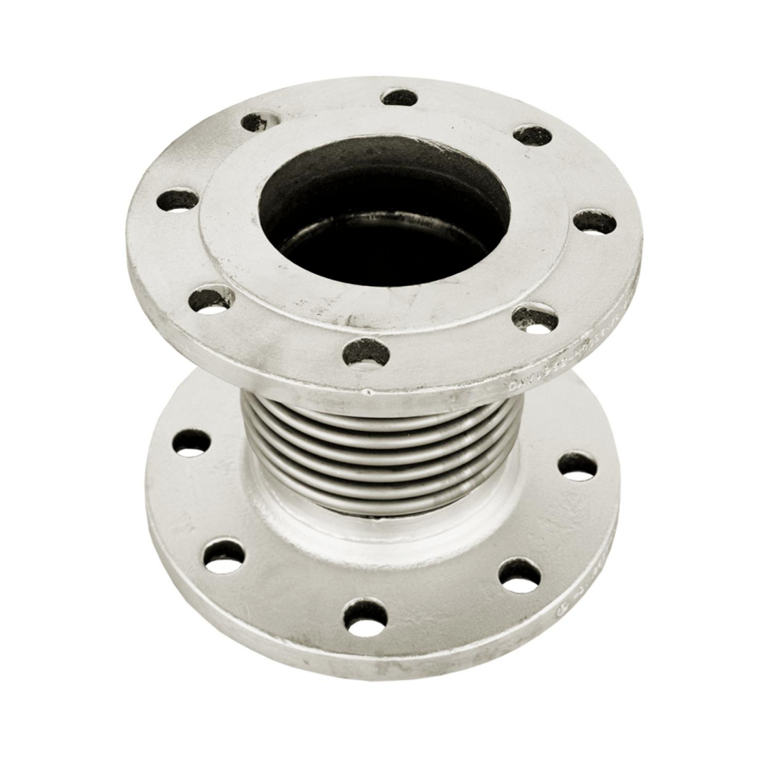 Компенсатор сильфонный осевой б/кожуха сталь нерж DI6240 Ду 50 Ру16 фл (фл сталь) L=195мм Tecofi DI6240-MVT600050 033-4749