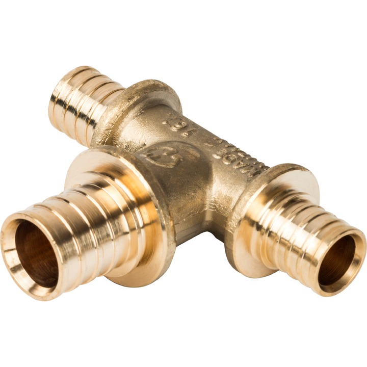 STOUT Тройник переходной 16x20x16 для труб из сшитого полиэтилена аксиальный SPX-0001-001622