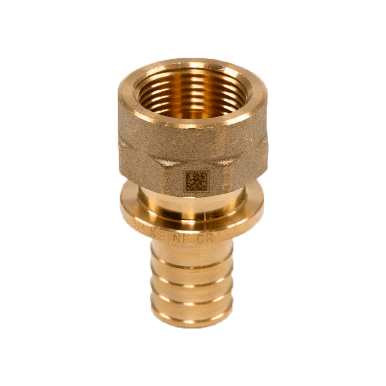 Муфта для PE-X труб аксиальная латунь Дн 25х3/4" ВР MX Рехау 11096941001 129-9557 Ду 25 мм