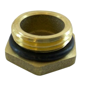 Заглушка латунь 1/2" НР с резиновым кольцом Апогей 330003 129-9087
