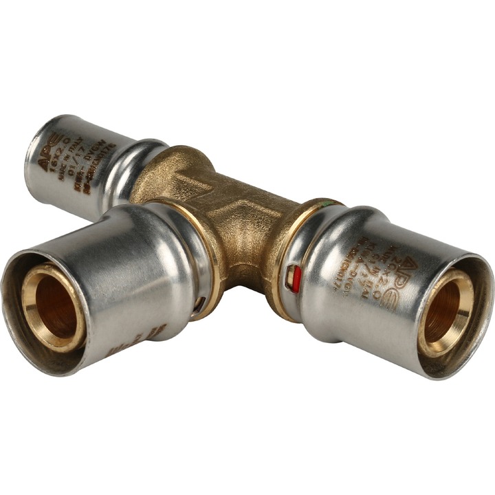 STOUT Тройник переходной 20х20х16 для металлопластиковых труб прессовой SPM-0001-101620