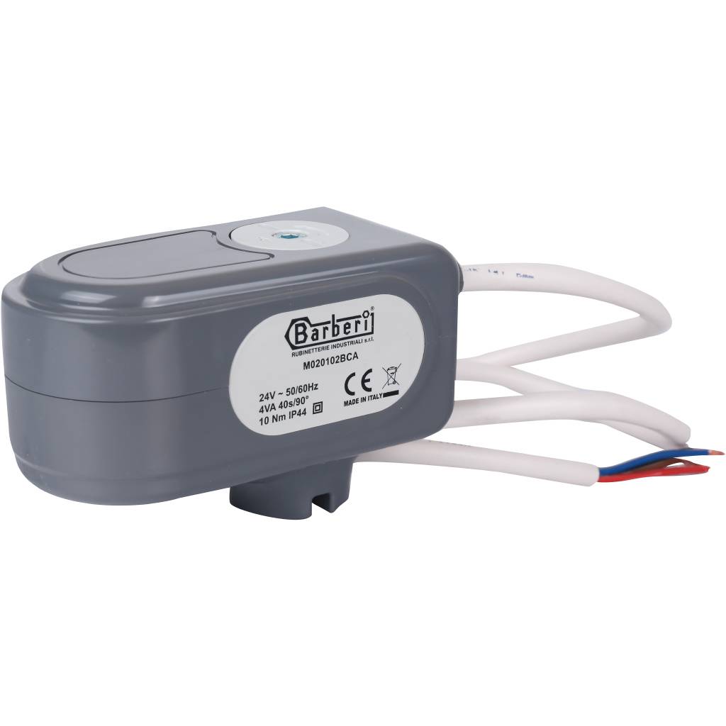 STOUT Сервопривод для шаровых зональных клапанов, ход 90°, кабель 1м., 40 сек., 24V, 4 полюса SVM-0071-024004